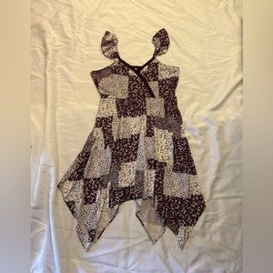 NWT Maurice’s patchwork handkerchief dress w/ flutter cap sleeves